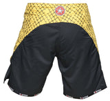 Pantalones cortos Top Ten MMA - negro/amarillo, 1872-2