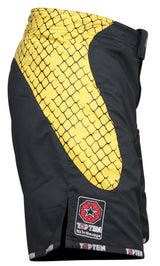 Top Ten MMA Shorts - black/yellow, 1872-2