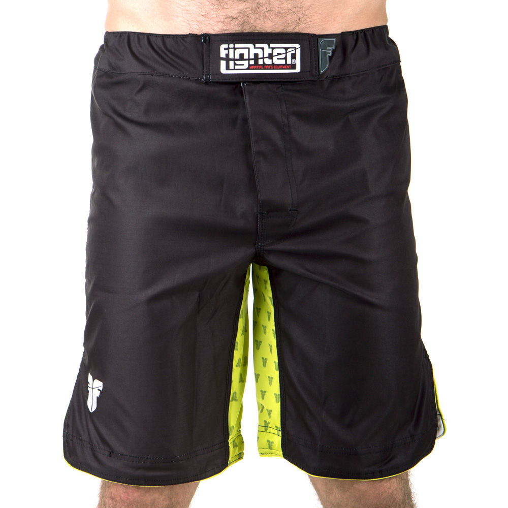 Pantalones cortos de MMA Fighter STRENGTH - negro/verde, FSHM-03