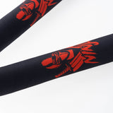 Nunchaku Ninja suave de combate, negro y rojo