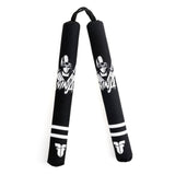 Nunchaku Ninja suave de combate, color negro y blanco