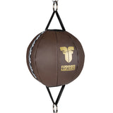 Pelota de boxeo Fighter con base MF-PRO - marrón/dorado 