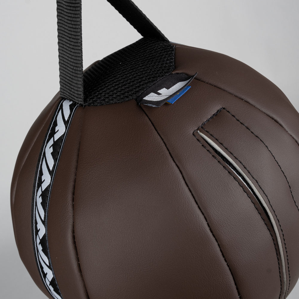 Pelota de boxeo Fighter con base MF-PRO - marrón/dorado 