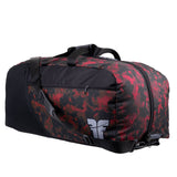 Mochila o bolsa deportiva Fighter: diseño de panal de abeja con camuflaje rojo