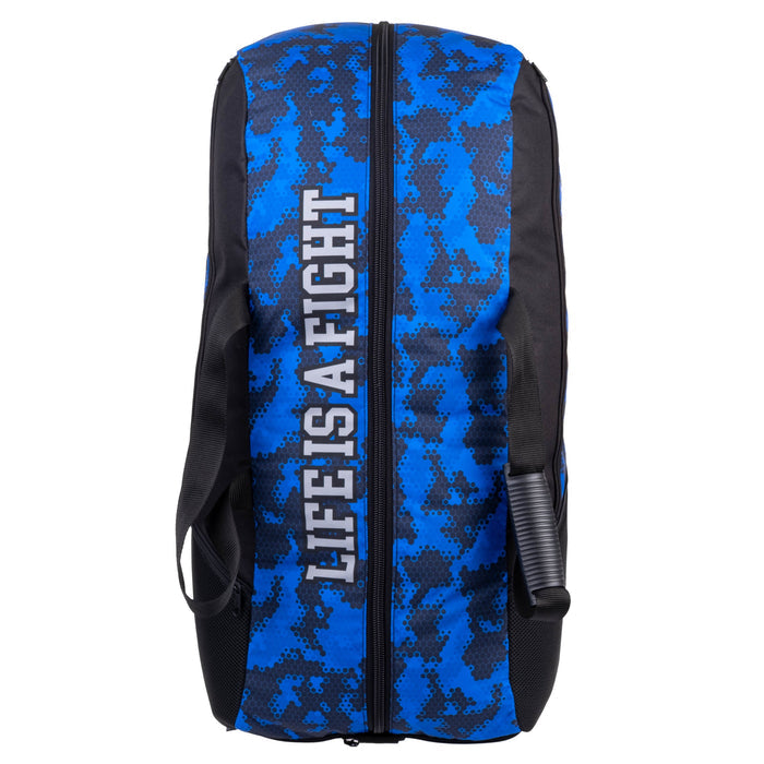 Fighter Sports Bag/Backpack - blue camo honeycomb