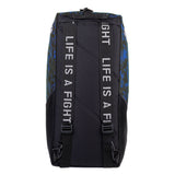 Fighter Sports Bag/Backpack - blue camo honeycomb