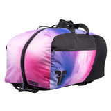 Mochila o bolsa deportiva Fighter: diseño ombré rosa y morado