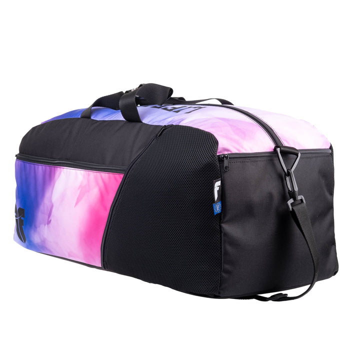 Mochila o bolsa deportiva Fighter: diseño ombré rosa y morado