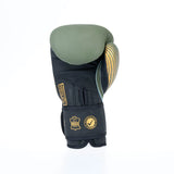 Guantes de boxeo Fighter SPLIT Stripes - caqui/dorado