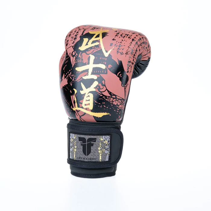 Guantes de boxeo de luchador samurái