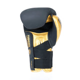 Guantes de boxeo de ajuste seguro Fighter - negro/dorado