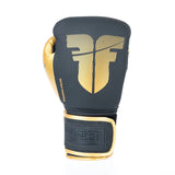 Guantes de boxeo de ajuste seguro Fighter - negro/dorado