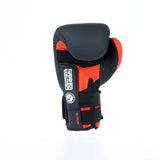 Guantes de boxeo de ajuste seguro Fighter - negro/rojo