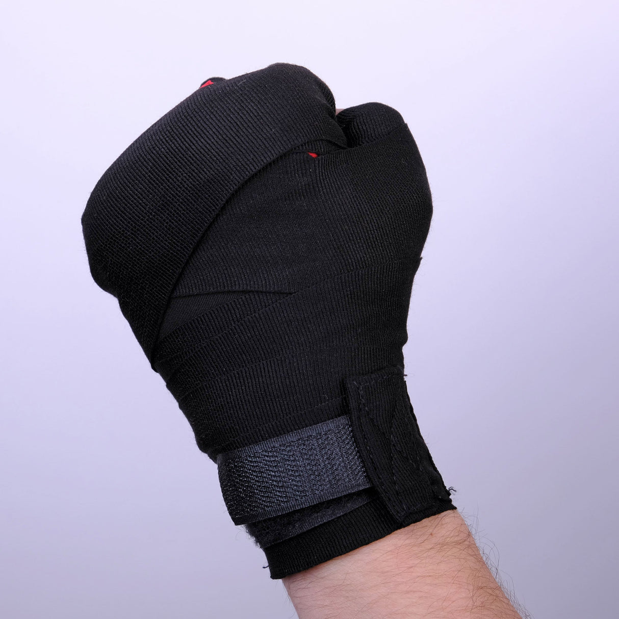 Fighter Strap - Gel Hand-Wraps - black/red, FGW-001BR