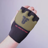 Fighter Strap - Gel Hand-Wraps - black/khaki, FGW-001BK