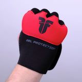 Fighter Strap - Gel Hand-Wraps - black/red, FGW-001BR