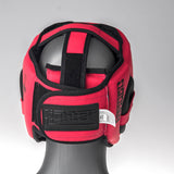 Casco de combate para sparring, color rosa