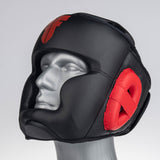 Headguard Fighter Sparring - black/red