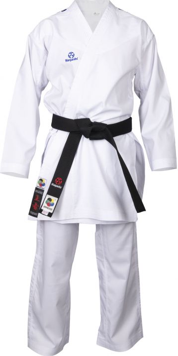 Karate-Gi Hayashi WKF CHAMPION FLEXZ - Blanco/Azul, 043-16