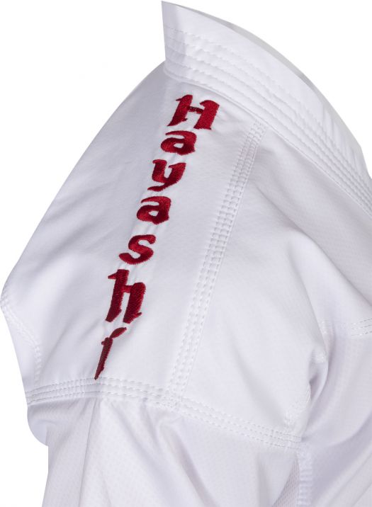 Hayashi WKF Karate-Gi CHAMPION FLEXZ - White/Red, 043-14