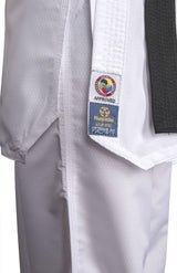 Hayashi Karate-gi blanco PREMIUM KUMITE 100 % poliéster ultraligero, 0473-1