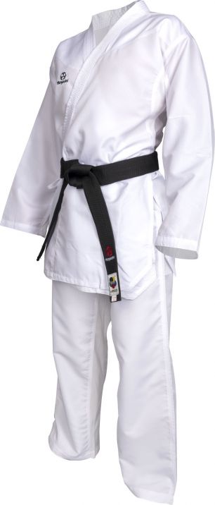 Hayashi Karate-gi blanco PREMIUM KUMITE 100 % poliéster ultraligero, 0473-1