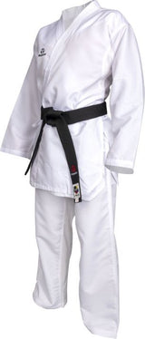 Hayashi Karate-gi blanco PREMIUM KUMITE 100 % poliéster ultraligero, 0473-1