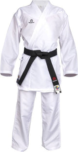 Hayashi Karate-gi blanco PREMIUM KUMITE 100 % poliéster ultraligero, 0473-1