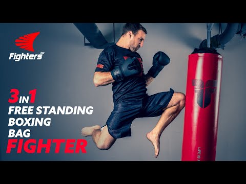 Free standing boxing bag Fighter 3in1 - blue