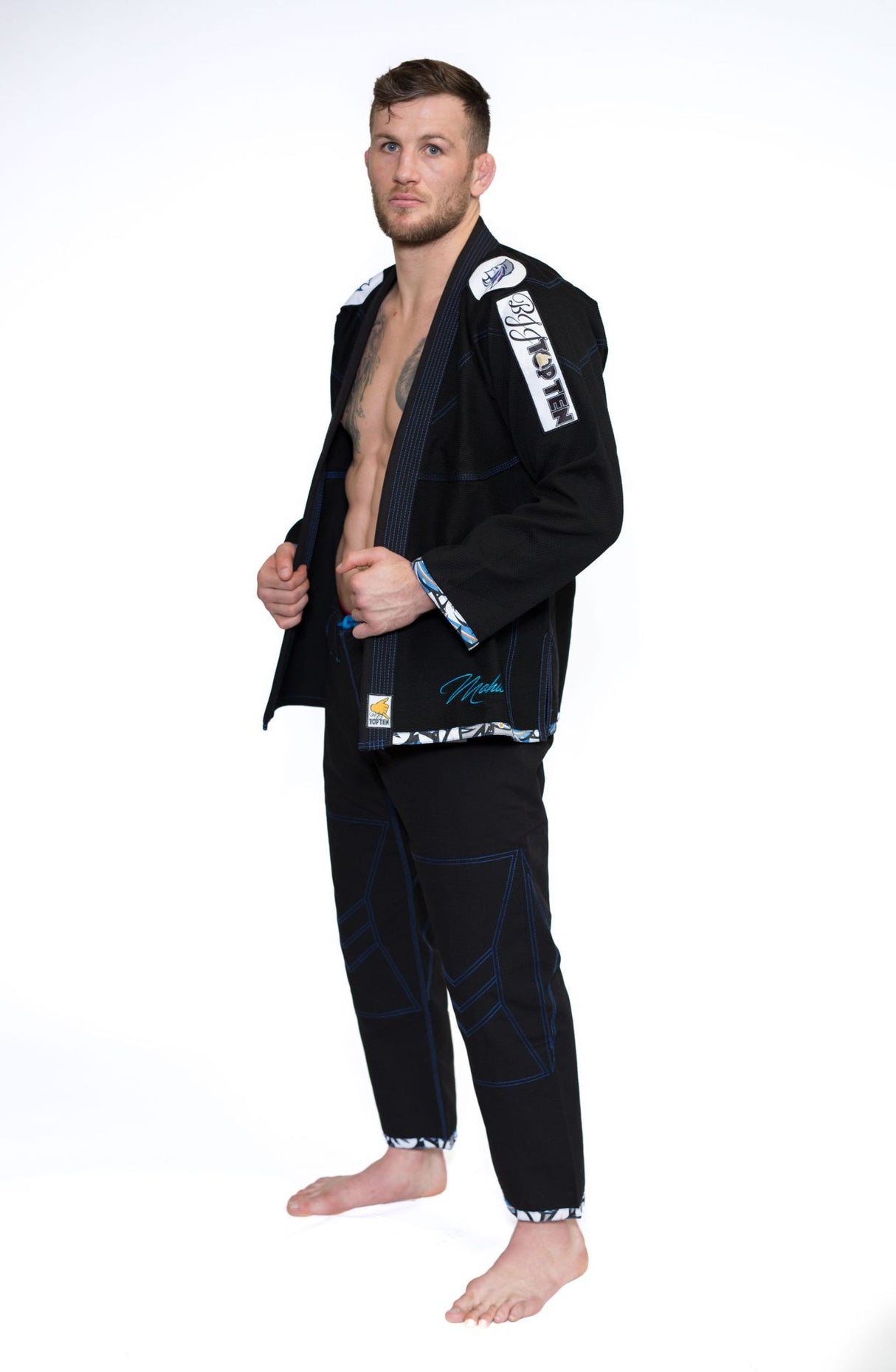 Top Ten Brazilian Jiu Jitsu Uniform Mohicans - Black