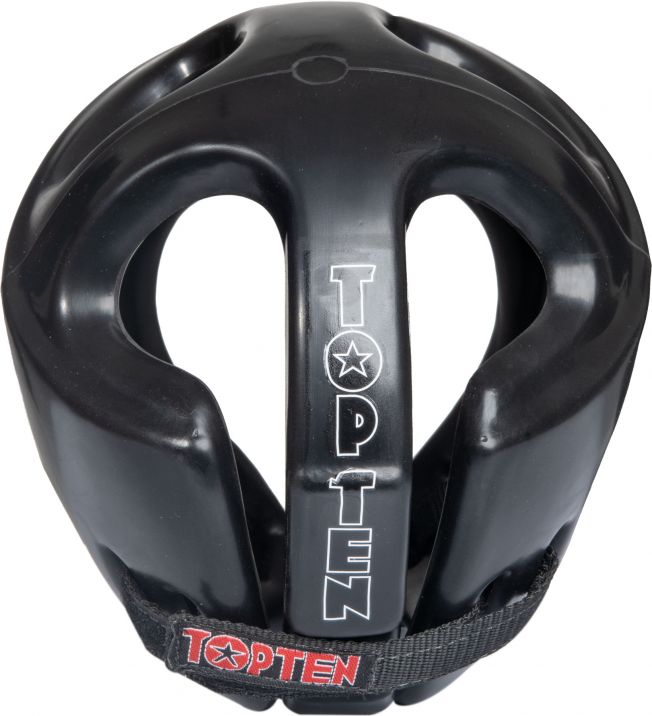 Casco de competición Top Ten de color negro, 1061-BLK