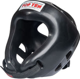 Casco de competición Top Ten de color negro, 1061-BLK