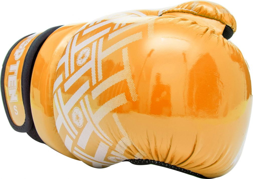 Guantes abiertos Prism Pointfighter TOP TEN en color amarillo brillante y negro