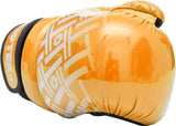 Guantes abiertos Prism Pointfighter TOP TEN en color amarillo brillante y negro